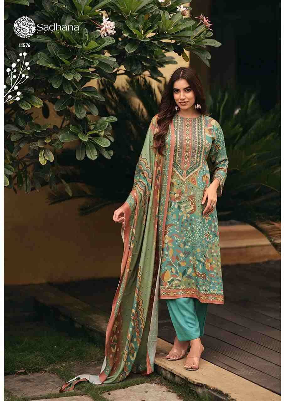 Tanishq By Sadhana Fashion 11572 To 11577 Series Designer Festive Suits Beautiful Fancy Stylish Colorful Party Wear & Occasional Wear Pure Viscose Pashmina Print Dresses At Wholesale Price