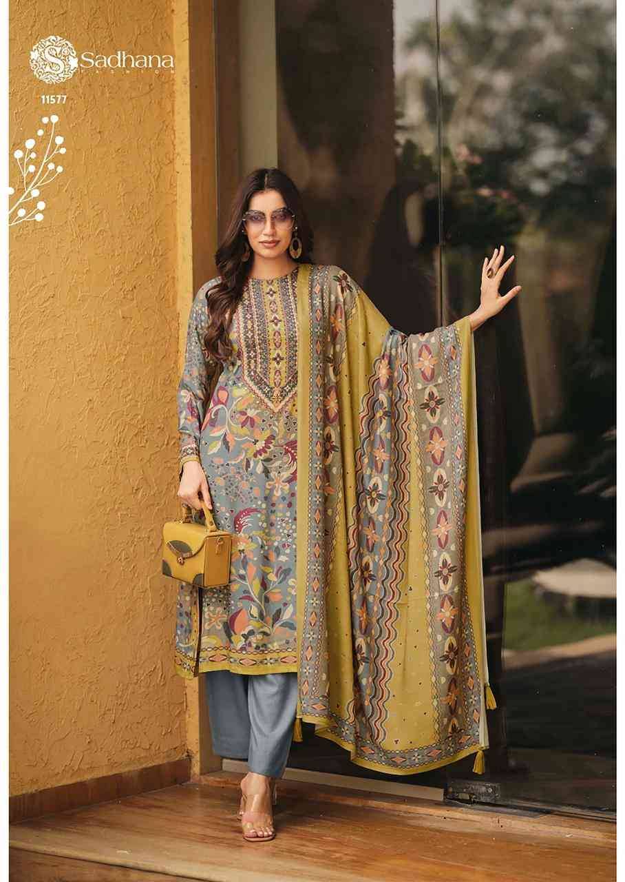 Tanishq By Sadhana Fashion 11572 To 11577 Series Designer Festive Suits Beautiful Fancy Stylish Colorful Party Wear & Occasional Wear Pure Viscose Pashmina Print Dresses At Wholesale Price