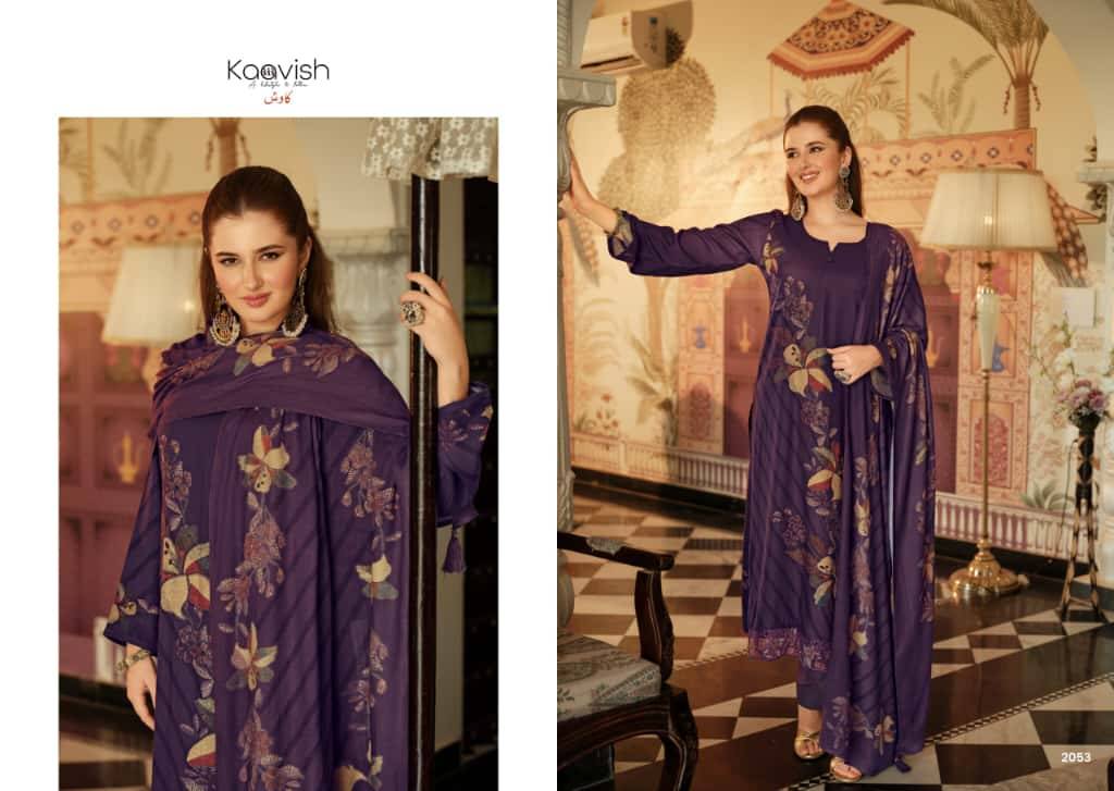 Zubiya By Kaavish 2051 To 2054 Series Beautiful Festive Suits Colorful Stylish Fancy Casual Wear & Ethnic Wear Pure Viscose Pashmina Dresses At Wholesale Price