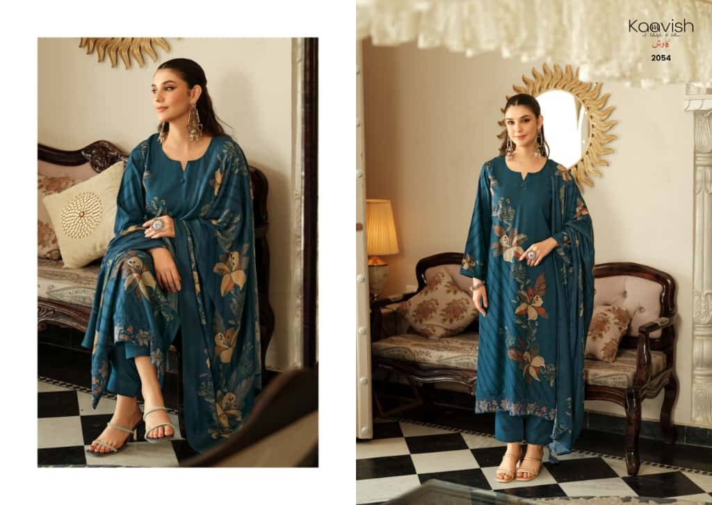 Zubiya By Kaavish 2051 To 2054 Series Beautiful Festive Suits Colorful Stylish Fancy Casual Wear & Ethnic Wear Pure Viscose Pashmina Dresses At Wholesale Price