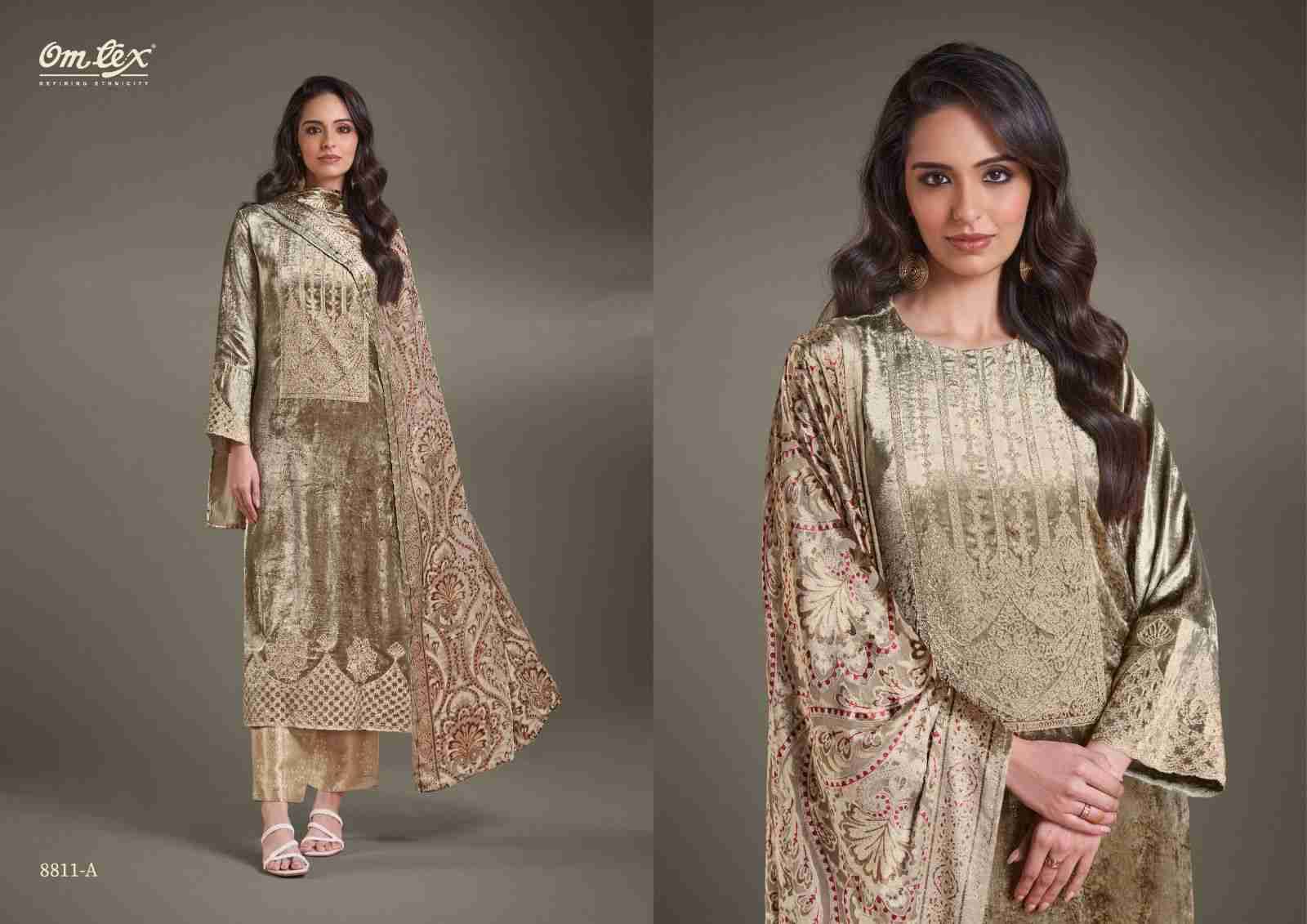 Ritha Vol-26 By Om Tex 8811-A To 8811-D Series Beautiful Festive Suits Colorful Stylish Fancy Casual Wear & Ethnic Wear Viscose Velvet Dresses At Wholesale Price