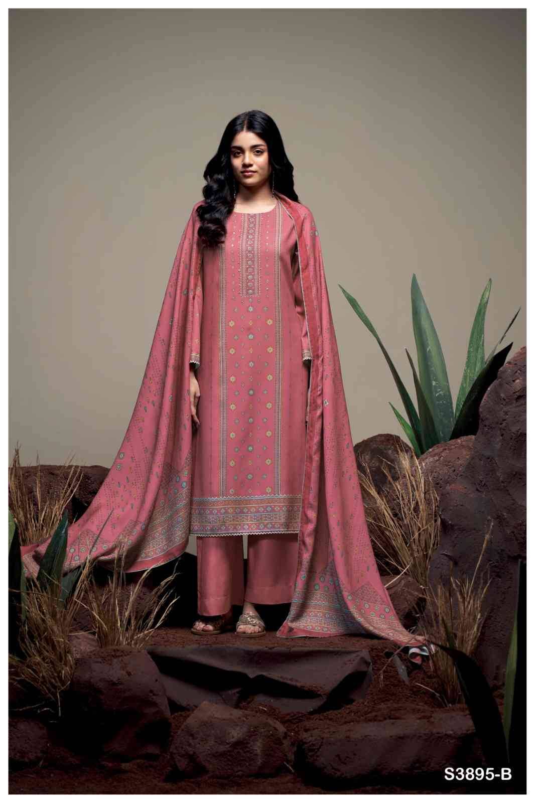 Isabeau-3895 By Ganga Fashion 3895-A To 3895-D Series Beautiful Festive Suits Stylish Colorful Fancy Casual Wear & Ethnic Wear Pure Pashmina Print Dresses At Wholesale Price
