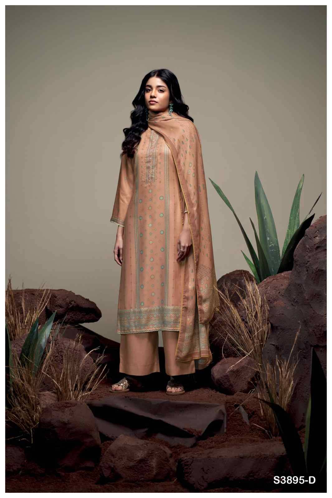 Isabeau-3895 By Ganga Fashion 3895-A To 3895-D Series Beautiful Festive Suits Stylish Colorful Fancy Casual Wear & Ethnic Wear Pure Pashmina Print Dresses At Wholesale Price