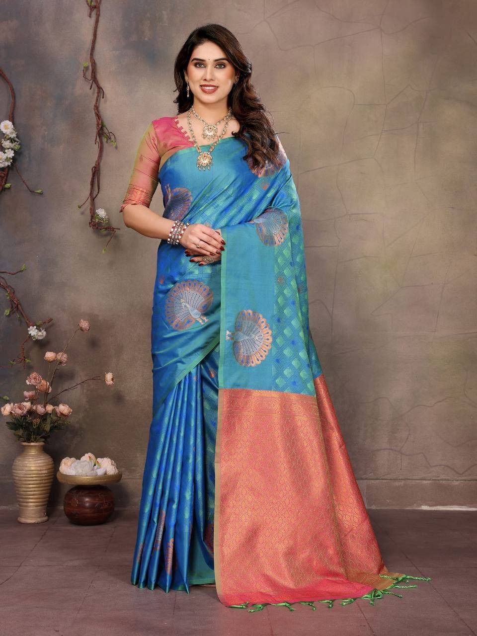 Sb-883 By Fashid Wholesale 01 To 07 Series Indian Traditional Wear Collection Beautiful Stylish Fancy Colorful Party Wear & Occasional Wear Banarasi Silk Sarees At Wholesale Price