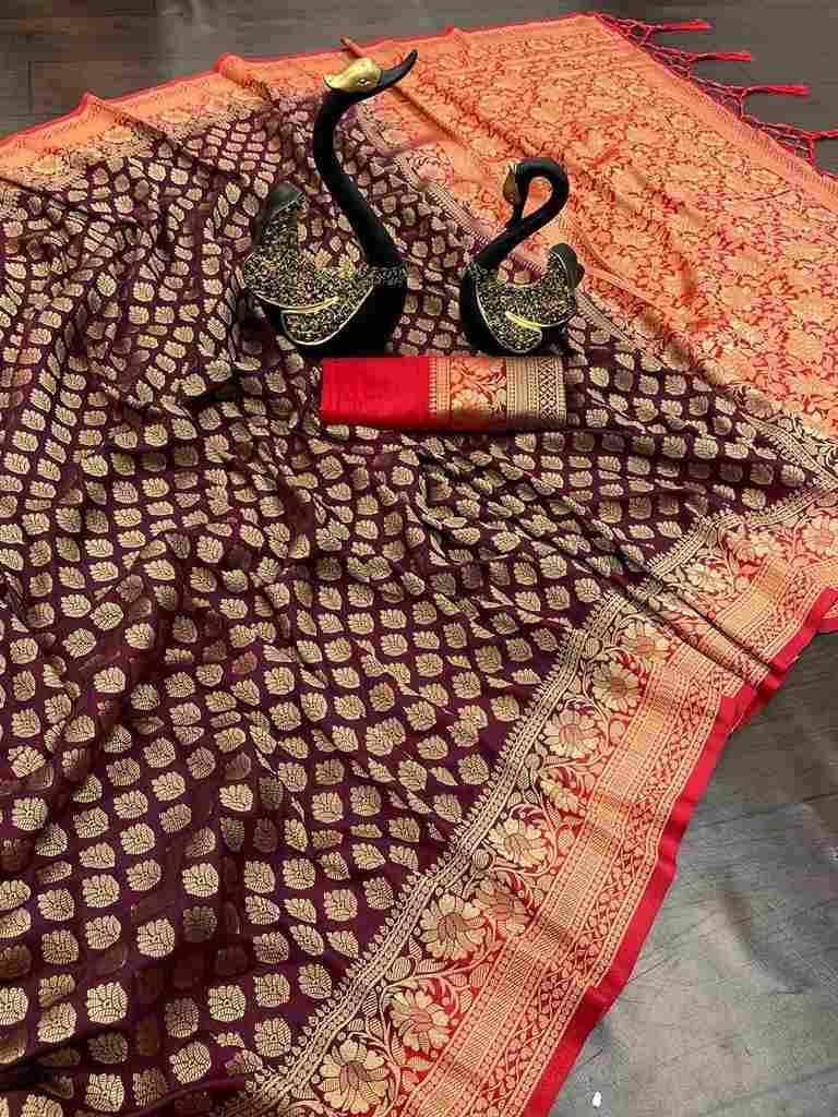 Sb-37 By Fashid Wholesale 01 To 06 Series Indian Traditional Wear Collection Beautiful Stylish Fancy Colorful Party Wear & Occasional Wear Pure Soft Khadi Georgette Silk Sarees At Wholesale Price