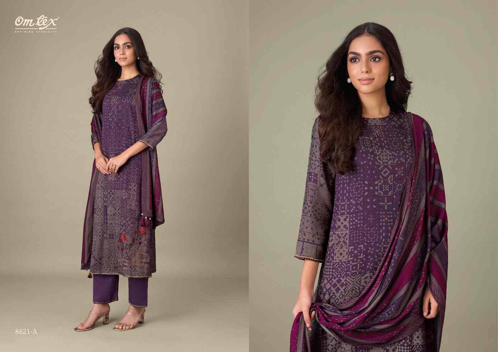 Maryam By Om Tex 8621-A To 8621-D Series Beautiful Festive Suits Colorful Stylish Fancy Casual Wear & Ethnic Wear Twill Dresses At Wholesale Price