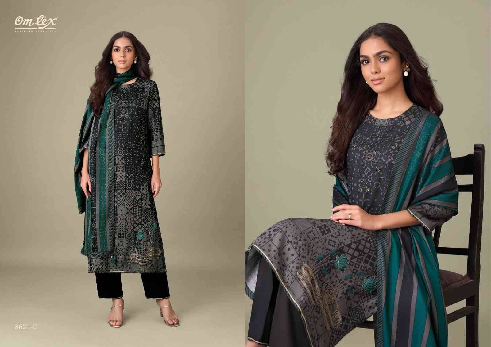 Maryam By Om Tex 8621-A To 8621-D Series Beautiful Festive Suits Colorful Stylish Fancy Casual Wear & Ethnic Wear Twill Dresses At Wholesale Price
