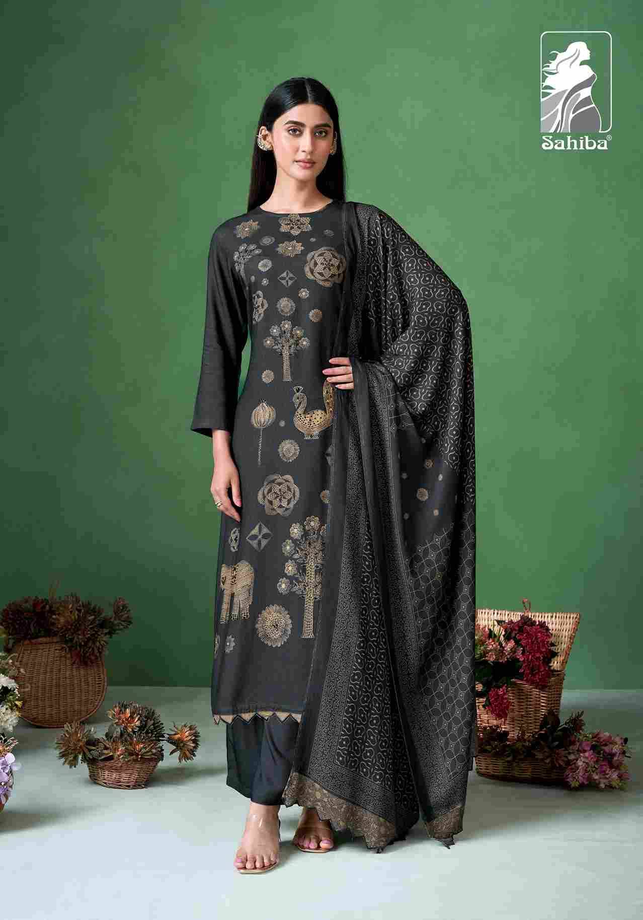 Jugnuma By Sahiba Fabrics Beautiful Festive Suits Colorful Stylish Fancy Casual Wear & Ethnic Wear Pure Pashmina Print Dresses At Wholesale Price