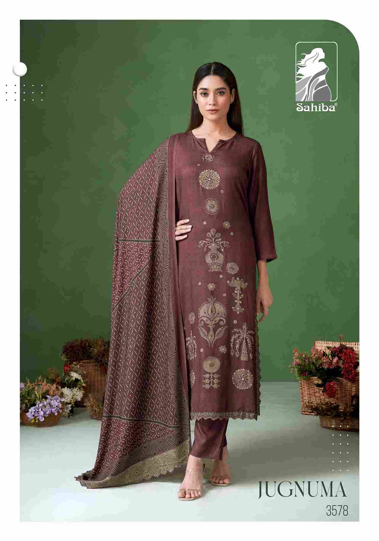 Jugnuma By Sahiba Fabrics Beautiful Festive Suits Colorful Stylish Fancy Casual Wear & Ethnic Wear Pure Pashmina Print Dresses At Wholesale Price