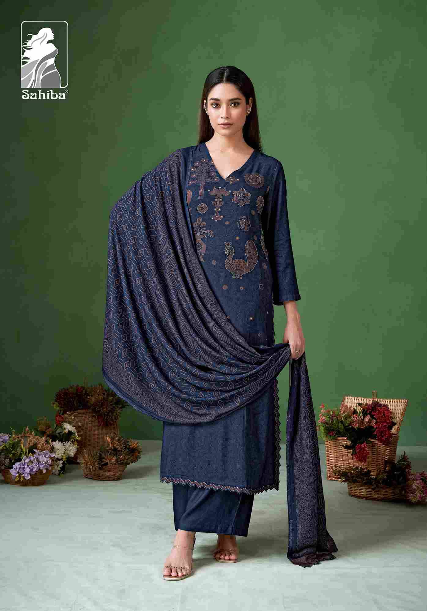 Jugnuma By Sahiba Fabrics Beautiful Festive Suits Colorful Stylish Fancy Casual Wear & Ethnic Wear Pure Pashmina Print Dresses At Wholesale Price