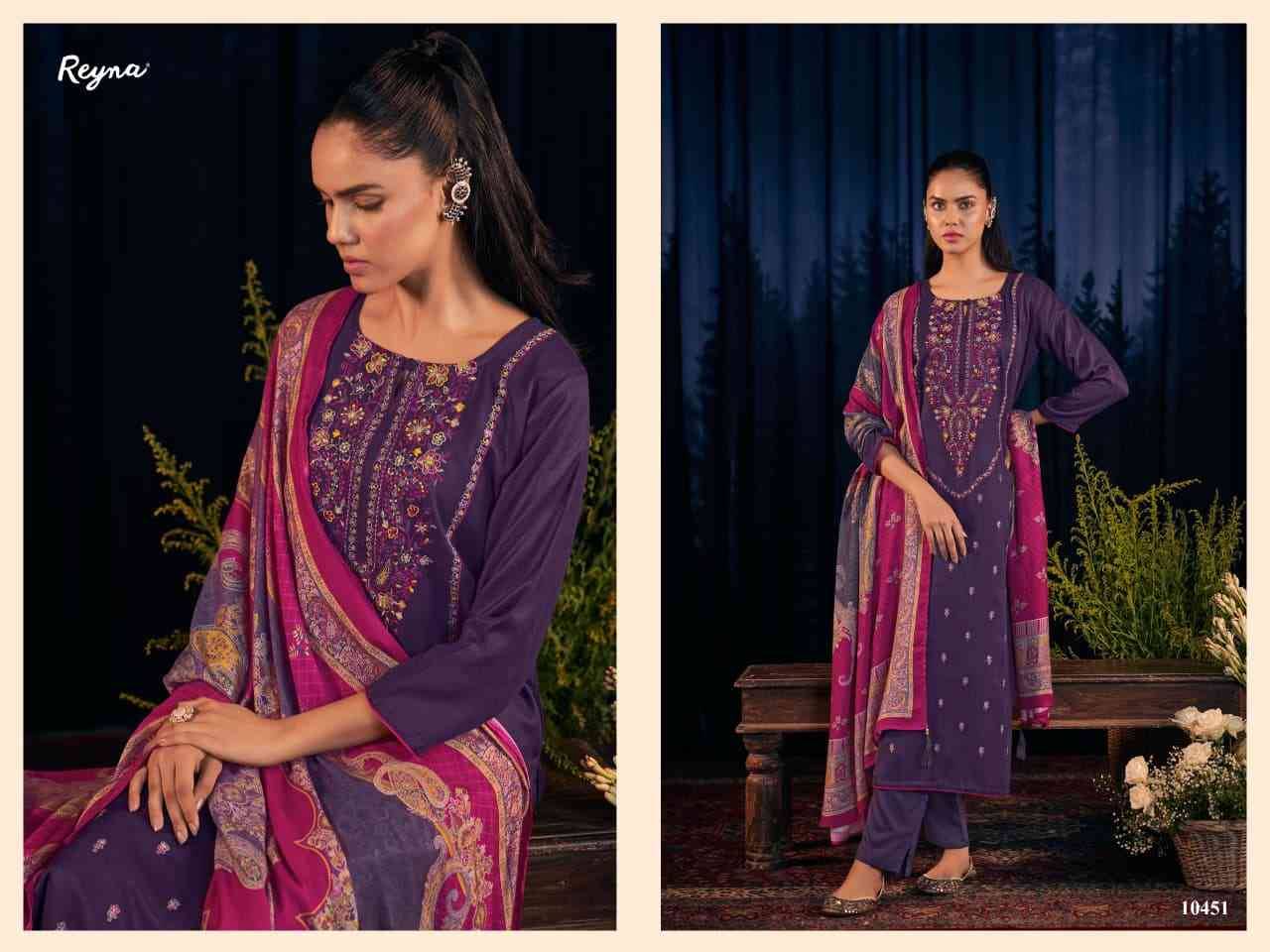 Tanishq By Reyna 10451 To 10453 Series Beautiful Festive Suits Colorful Stylish Fancy Casual Wear & Ethnic Wear Pure Pashmina Dresses At Wholesale Price