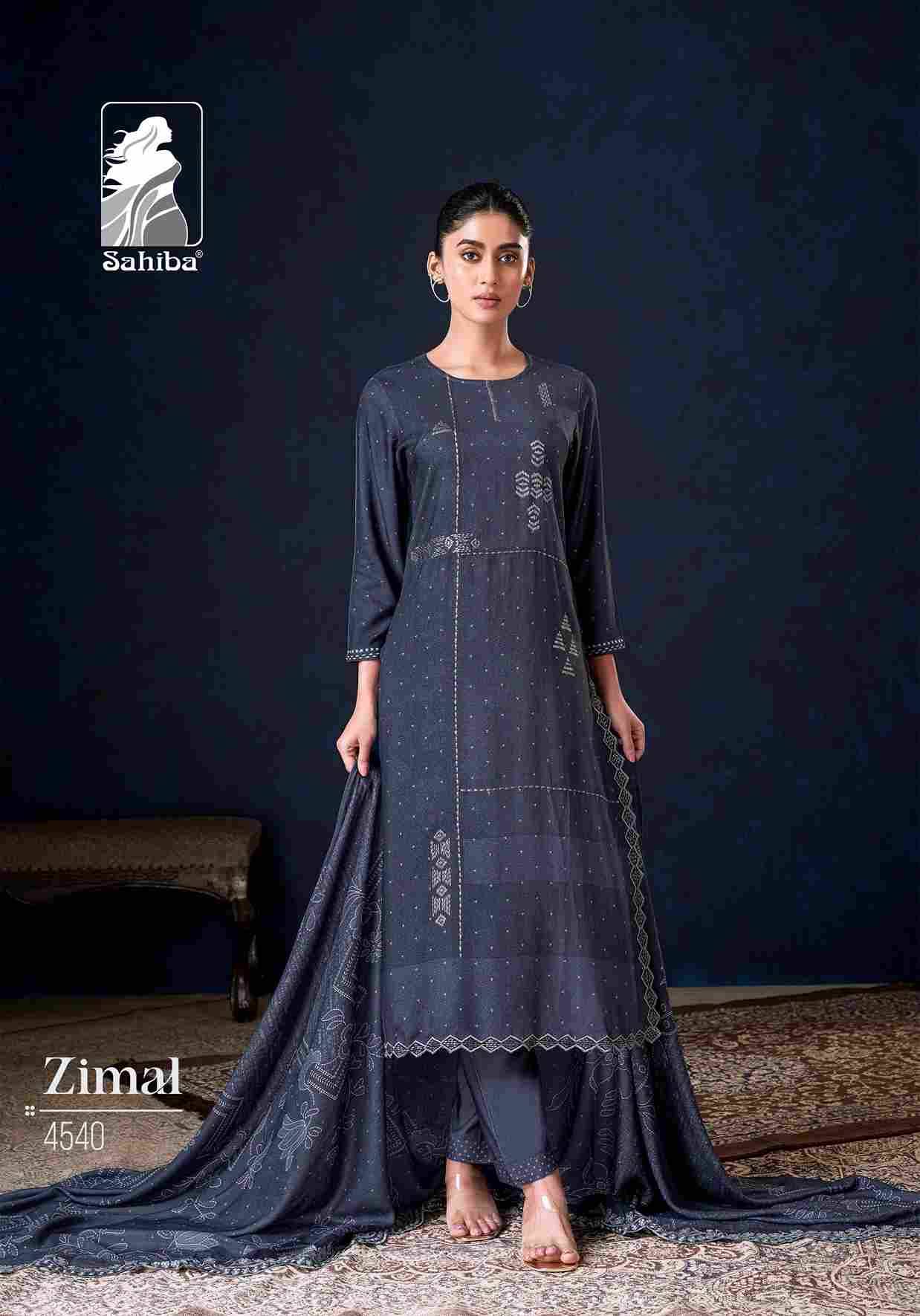 Zimal By Sahiba Fabrics Beautiful Festive Suits Colorful Stylish Fancy Casual Wear & Ethnic Wear Pure Pashmina Print Dresses At Wholesale Price