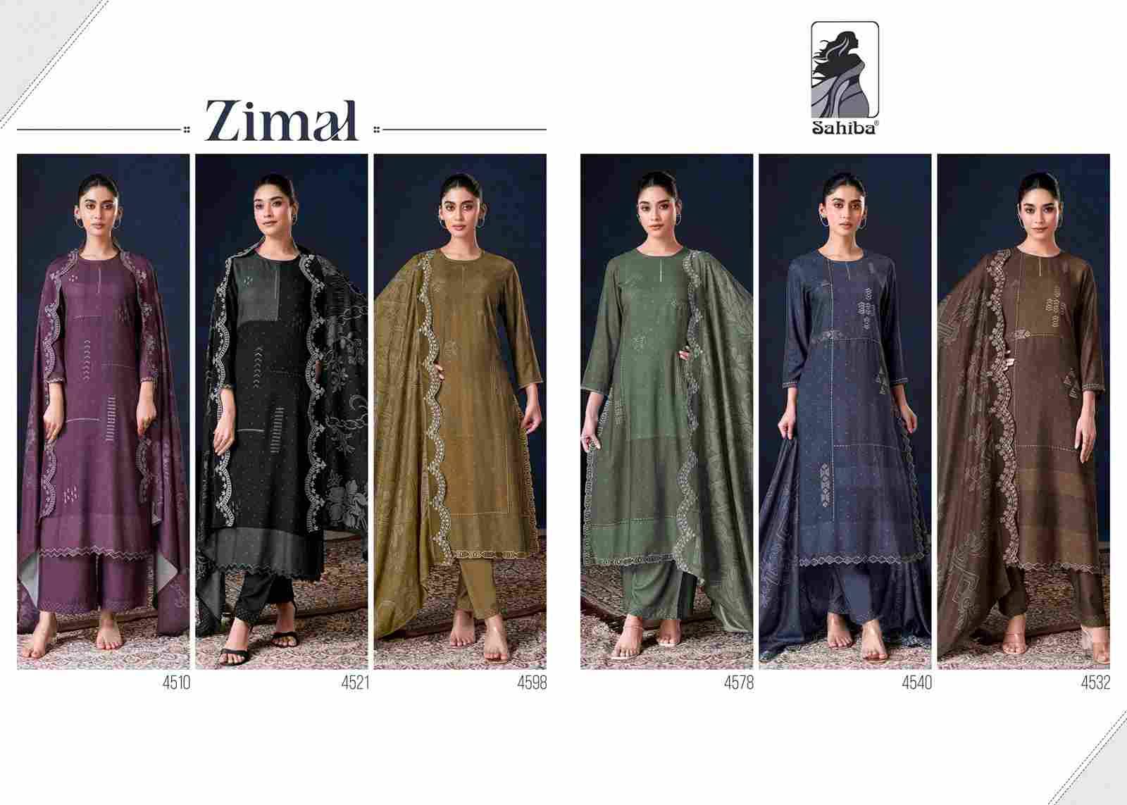 Zimal By Sahiba Fabrics Beautiful Festive Suits Colorful Stylish Fancy Casual Wear & Ethnic Wear Pure Pashmina Print Dresses At Wholesale Price