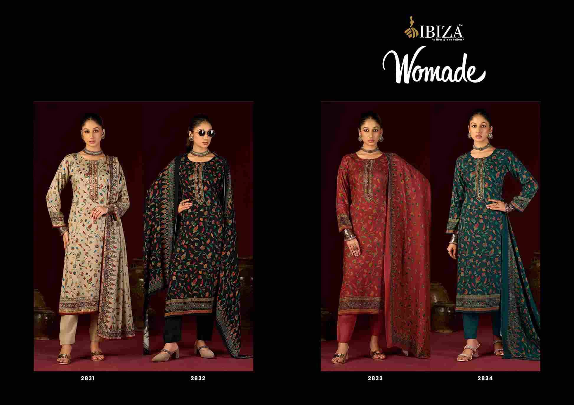Womade By Ibiza 2831 To 2834 Series Beautiful Festive Suits Colorful Stylish Fancy Casual Wear & Ethnic Wear Pure Viscose Pashmina Dresses At Wholesale Price