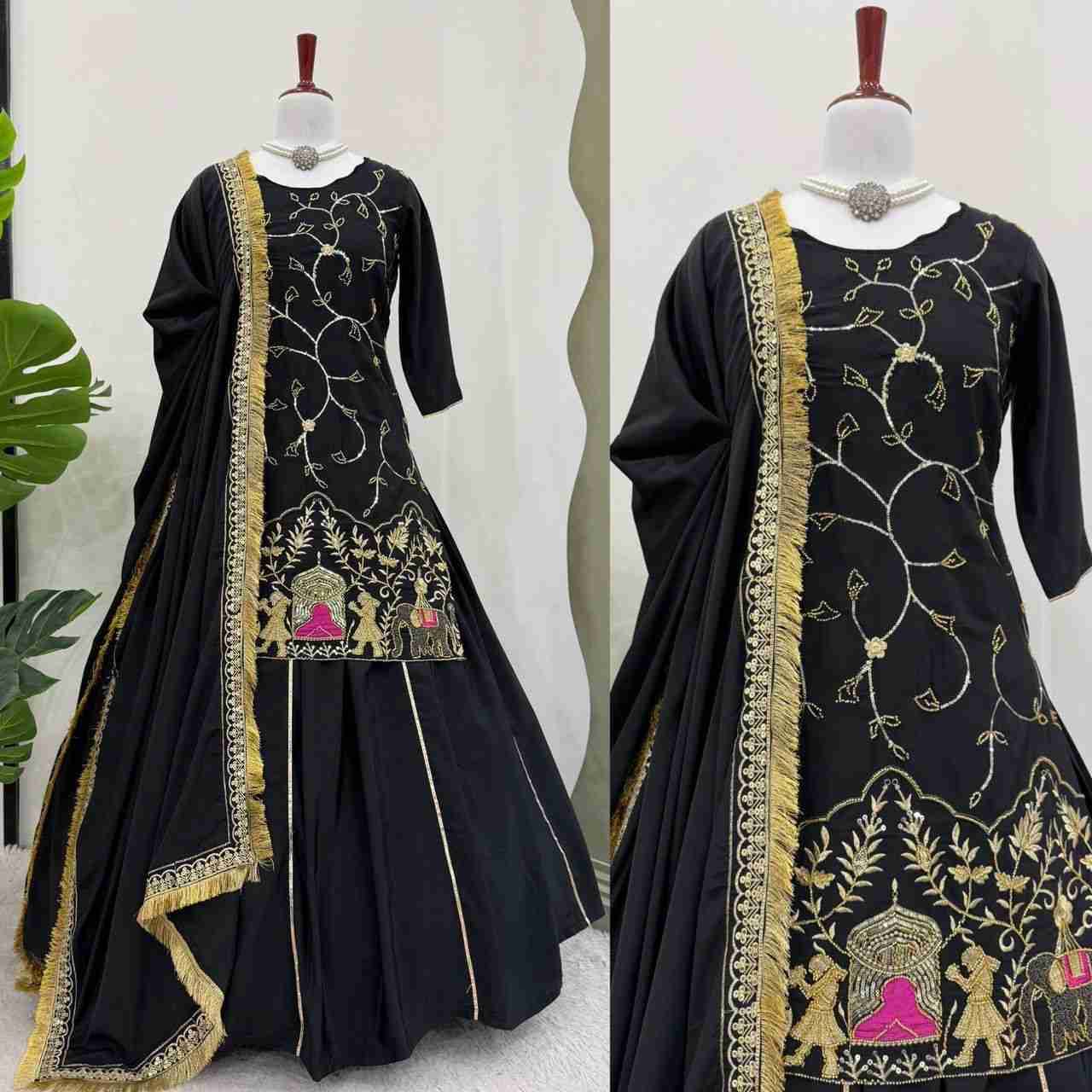 R-5865 By Fashid Wholesale 01 To 02 Series Beautiful Colorful Fancy Wedding Collection Occasional Wear & Party Wear Natural Crepe Silk Lehenga At Wholesale Price