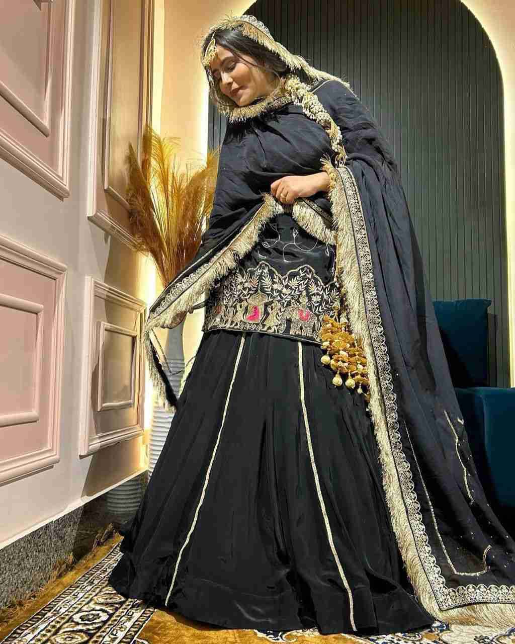 R-5865 By Fashid Wholesale 01 To 02 Series Beautiful Colorful Fancy Wedding Collection Occasional Wear & Party Wear Natural Crepe Silk Lehenga At Wholesale Price