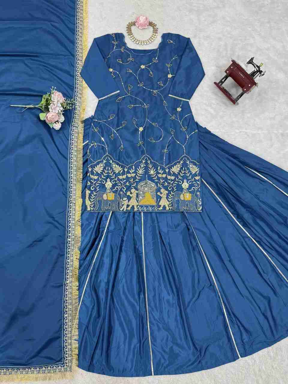 R-5865 By Fashid Wholesale 01 To 02 Series Beautiful Colorful Fancy Wedding Collection Occasional Wear & Party Wear Natural Crepe Silk Lehenga At Wholesale Price
