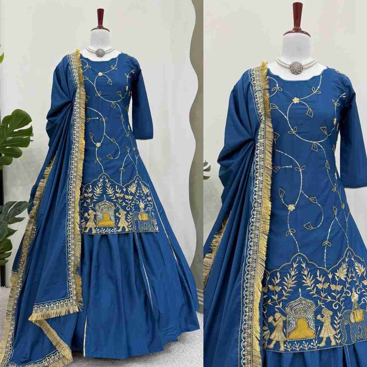 R-5865 By Fashid Wholesale 01 To 02 Series Beautiful Colorful Fancy Wedding Collection Occasional Wear & Party Wear Natural Crepe Silk Lehenga At Wholesale Price