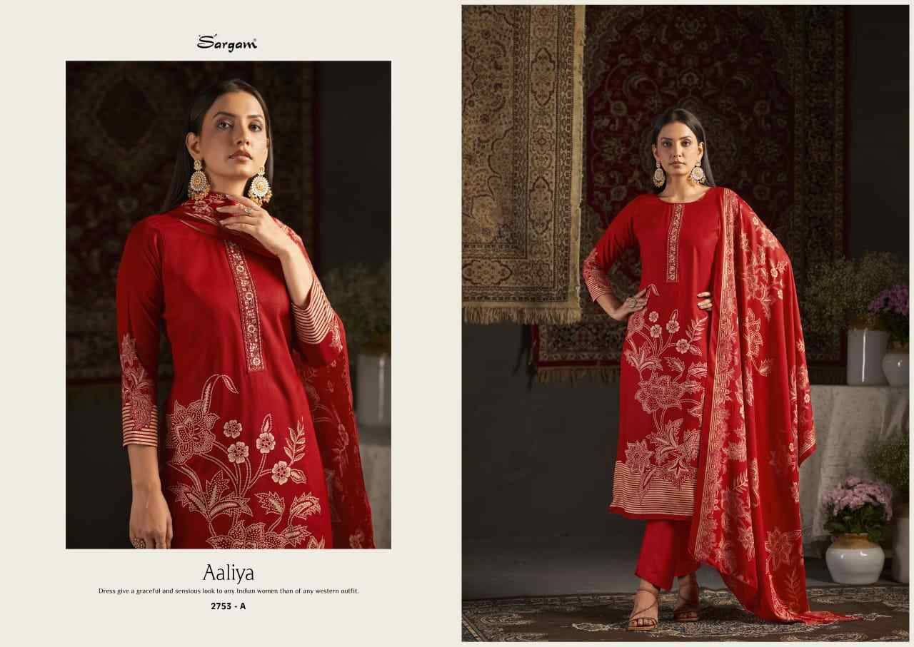 Aaliya Vol-2 By Sargam Prints 2753-A To 2753-D Series Beautiful Festive Suits Stylish Fancy Colorful Casual Wear & Ethnic Wear Pure Viscose Pashmina Dresses At Wholesale Price