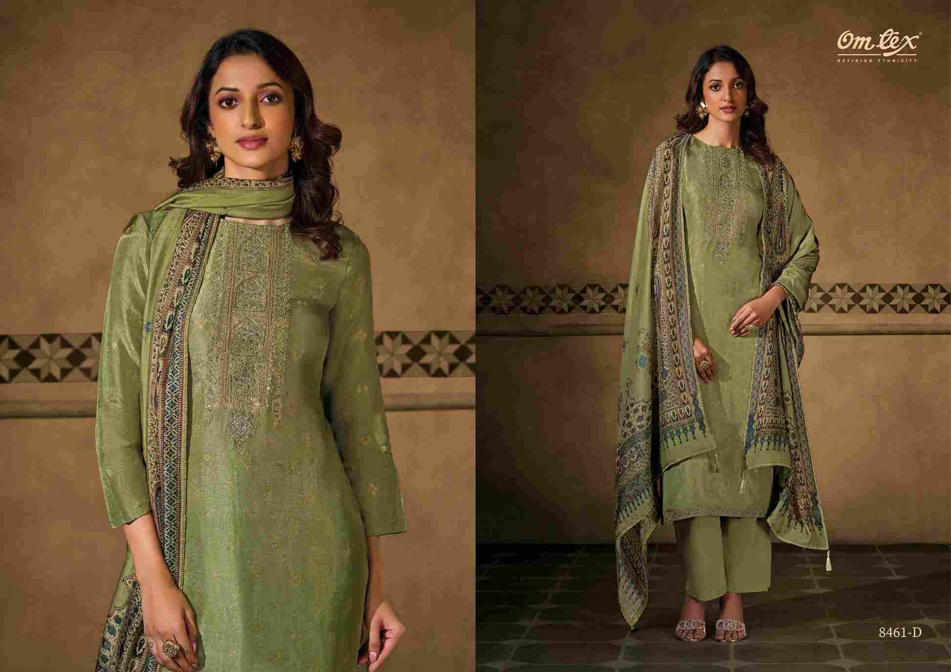 Freya By Om Tex 8461-A To 8461-D Series Beautiful Festive Suits Colorful Stylish Fancy Casual Wear & Ethnic Wear Silk Jacquard Dresses At Wholesale Price