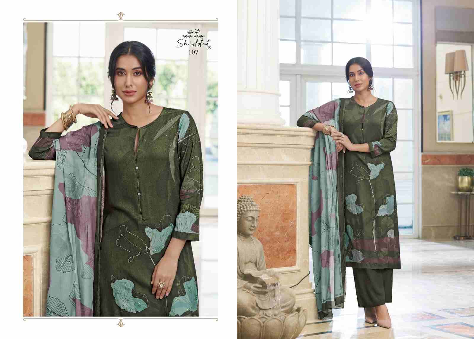 Zion By Shiddat 101 To 108 Series Designer Stylish Fancy Colorful Beautiful Party Wear & Ethnic Wear Collection Pure Pashmina Dresses At Wholesale Price
