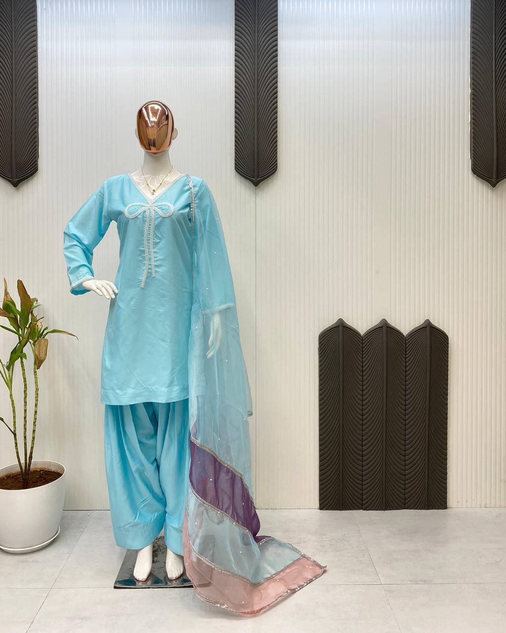Le-1955 By Fashid Wholesale 01 To 04 Series Beautiful Colorful Fancy Wedding Collection Occasional Wear & Party Wear Moss Satin Organza Dresses At Wholesale Price