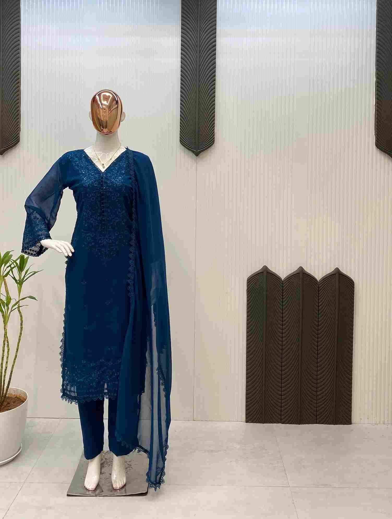 Le-2002 By Fashid Wholesale 01 To 03 Series Beautiful Festive Suits Colorful Stylish Fancy Casual Wear & Ethnic Wear Georgette Dresses At Wholesale Price