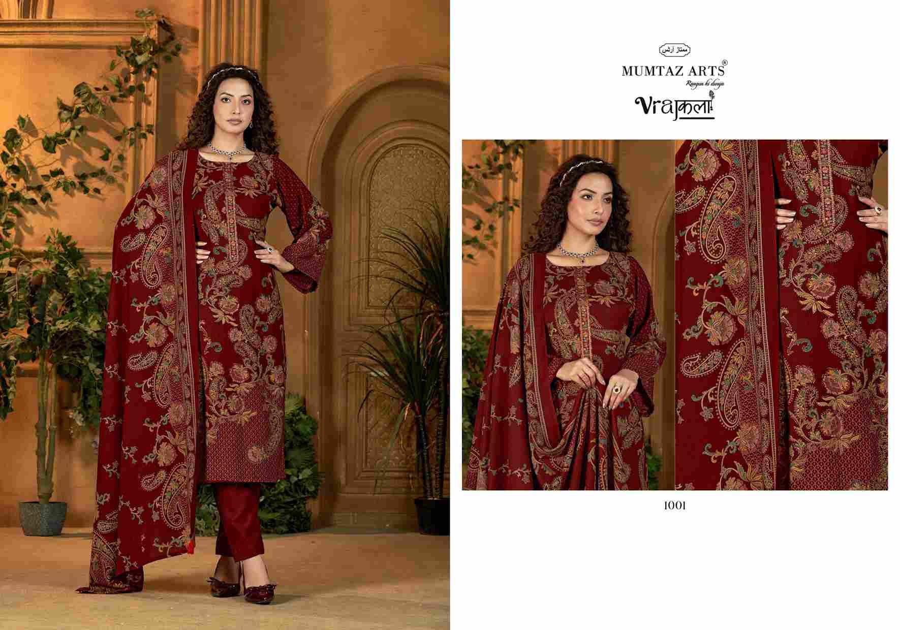 Zaid By Mumtaz Arts 1001 To 1004 Series Beautiful Festive Suits Stylish Fancy Colorful Casual Wear & Ethnic Wear Pure Viscose Pashmina Print Dresses At Wholesale Price
