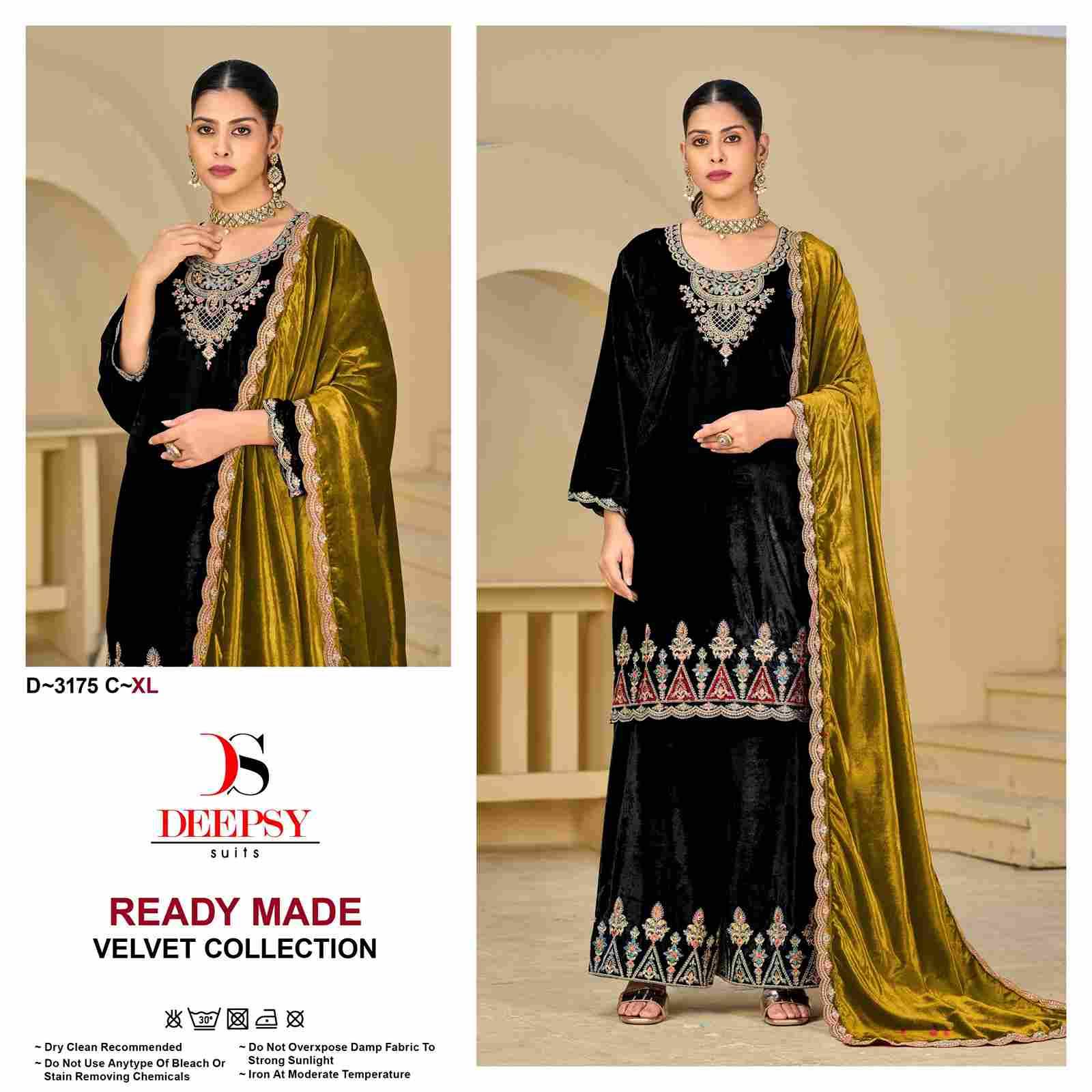 Deepsy Hit Design 3175 Colours By Deepsy Suits 3175-A To 3175-D Series Beautiful Pakistani Suits Colorful Stylish Fancy Casual Wear & Ethnic Wear Viscose Velvet With Embroidered Dresses At Wholesale Price