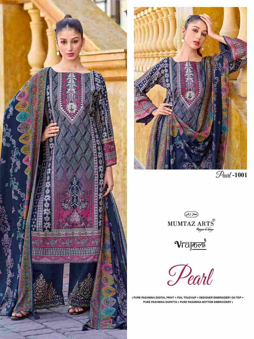 Pearl By Mumtaz Arts 1001 To 1004 Series Beautiful Festive Suits Stylish Fancy Colorful Casual Wear & Ethnic Wear Pure Viscose Pashmina Print Dresses At Wholesale Price