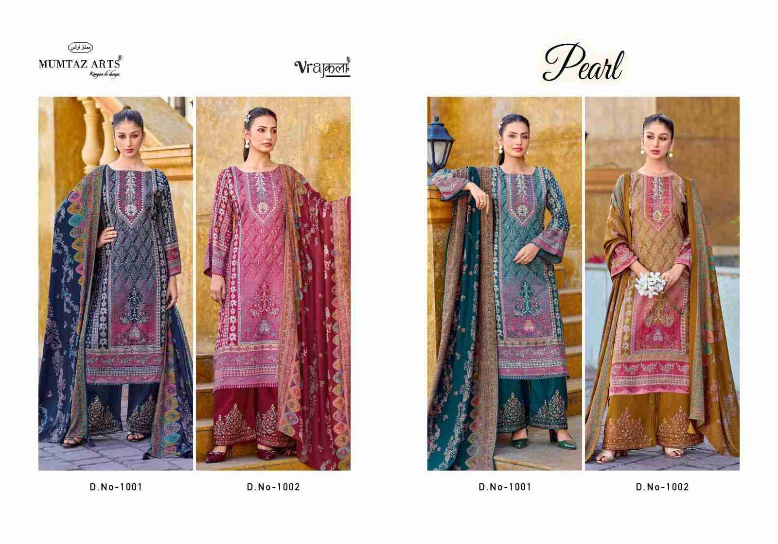 Pearl By Mumtaz Arts 1001 To 1004 Series Beautiful Festive Suits Stylish Fancy Colorful Casual Wear & Ethnic Wear Pure Viscose Pashmina Print Dresses At Wholesale Price