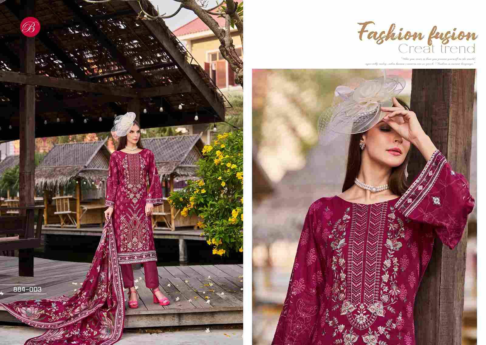 Chevron Vol-5 By Belliza 884-001 To 884-006 Series Beautiful Festive Suits Stylish Fancy Colorful Casual Wear & Ethnic Wear Pure Cotton Print Dresses At Wholesale Price