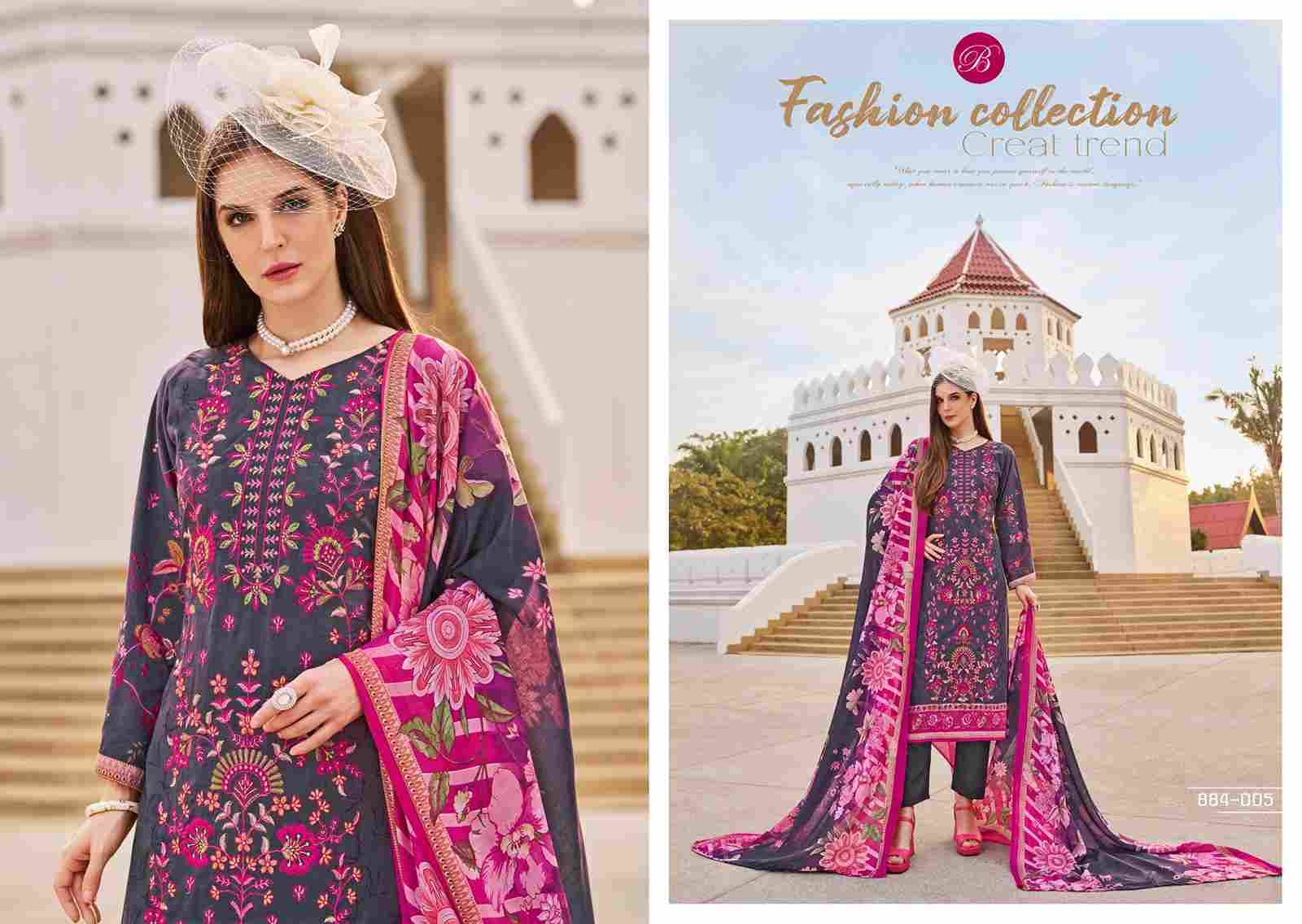 Chevron Vol-5 By Belliza 884-001 To 884-006 Series Beautiful Festive Suits Stylish Fancy Colorful Casual Wear & Ethnic Wear Pure Cotton Print Dresses At Wholesale Price