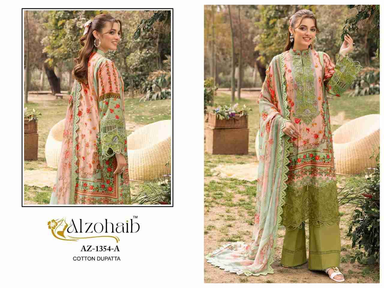 Rifa Vol-1 By Alzohaib Series Beautiful Pakistani Suits Stylish Fancy Colorful Party Wear & Occasional Wear Pure Cotton Print Dresses At Wholesale Price