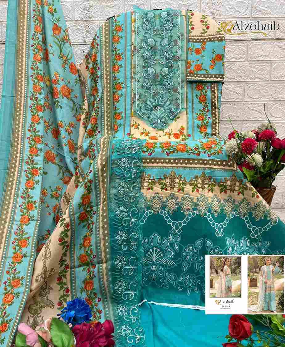 Rifa Vol-1 By Alzohaib Series Beautiful Pakistani Suits Stylish Fancy Colorful Party Wear & Occasional Wear Pure Cotton Print Dresses At Wholesale Price