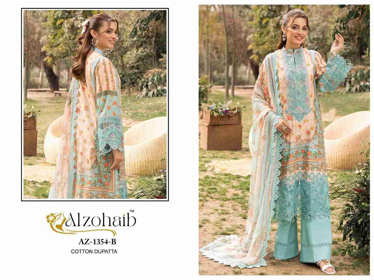 Rifa Vol-1 By Alzohaib Series Beautiful Pakistani Suits Stylish Fancy Colorful Party Wear & Occasional Wear Pure Cotton Print Dresses At Wholesale Price