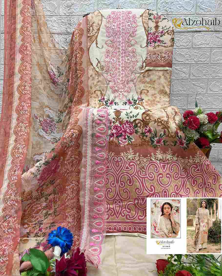 Rifa Vol-1 By Alzohaib Series Beautiful Pakistani Suits Stylish Fancy Colorful Party Wear & Occasional Wear Pure Cotton Print Dresses At Wholesale Price