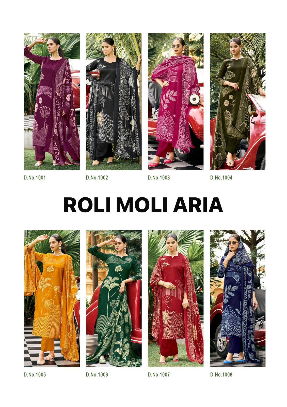 Aria By Roli Moli 1001 To 1008 Series Beautiful Stylish Festive Suits Fancy Colorful Casual Wear & Ethnic Wear & Ready To Wear Pashmina Dresses At Wholesale Price
