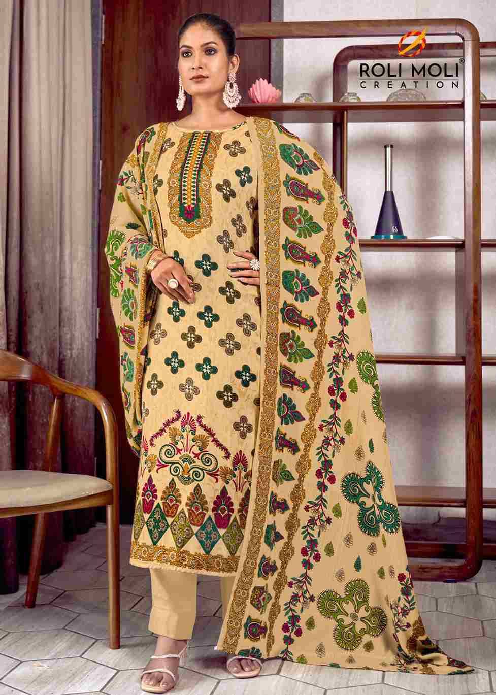 Kalakari By Roli Moli 8001 To 8008 Series Beautiful Stylish Festive Suits Fancy Colorful Casual Wear & Ethnic Wear & Ready To Wear Pashmina Dresses At Wholesale Price