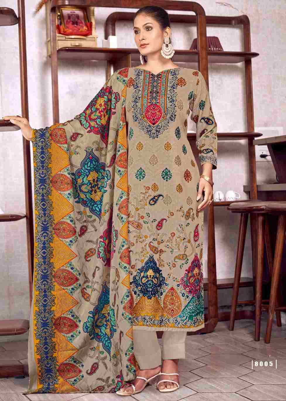 Kalakari By Roli Moli 8001 To 8008 Series Beautiful Stylish Festive Suits Fancy Colorful Casual Wear & Ethnic Wear & Ready To Wear Pashmina Dresses At Wholesale Price