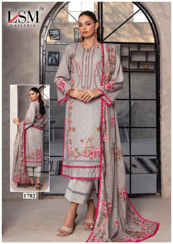 Parian Dream Vol-17 By Lsm Galleria 1701 To 1706 Series Beautiful Festive Suits Colorful Stylish Fancy Casual Wear & Ethnic Wear Pure Lawn Print With Work Dresses At Wholesale Price