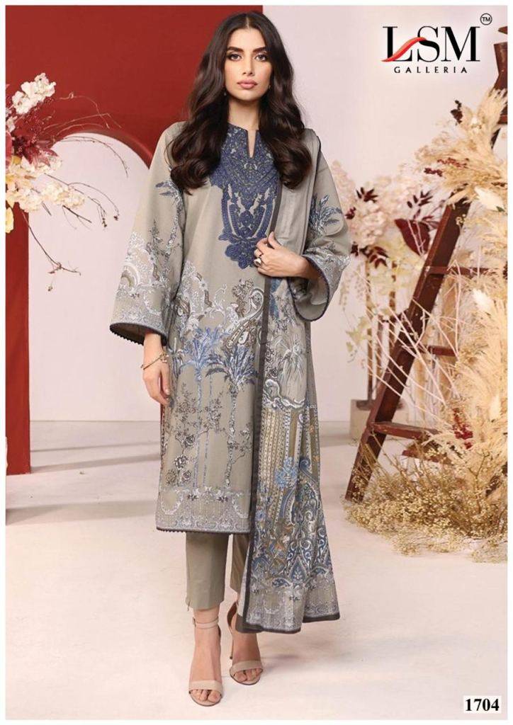 Parian Dream Vol-17 By Lsm Galleria 1701 To 1706 Series Beautiful Festive Suits Colorful Stylish Fancy Casual Wear & Ethnic Wear Pure Lawn Print With Work Dresses At Wholesale Price
