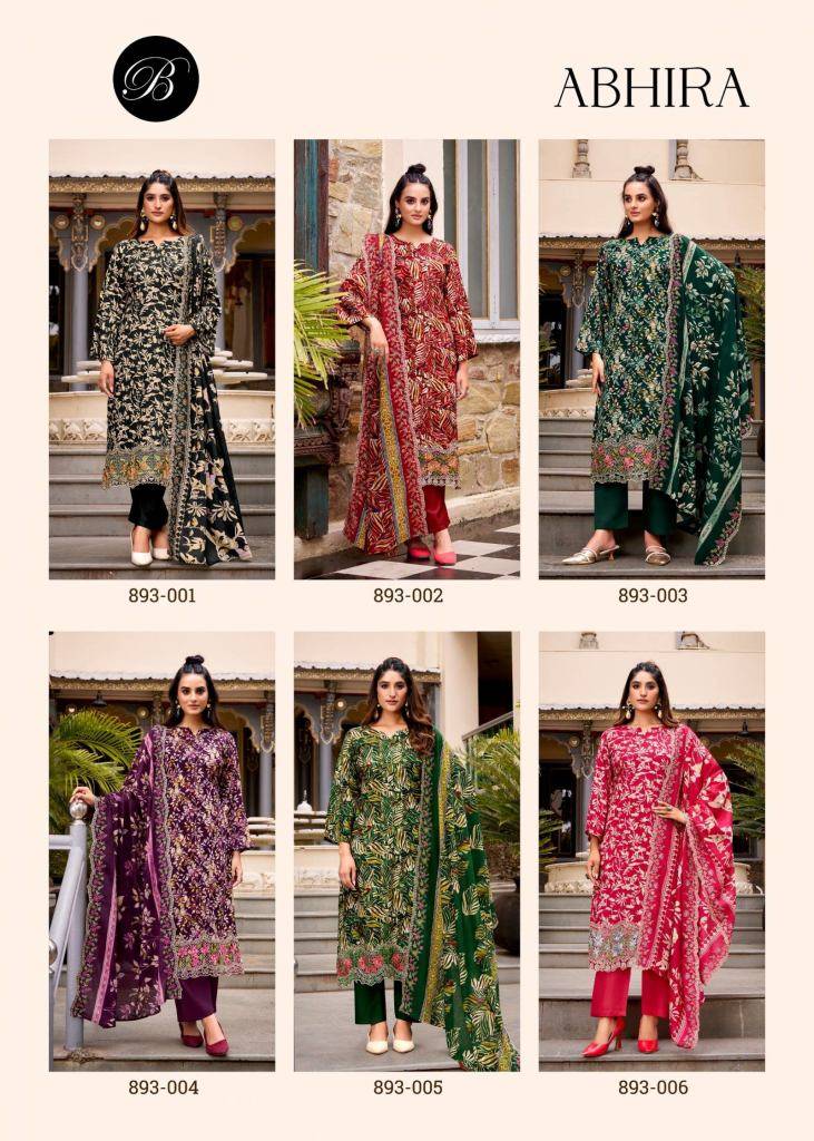 Abhira By Belliza 893-001 To 893-006 Series Beautiful Festive Suits Stylish Fancy Colorful Casual Wear & Ethnic Wear Pure Cotton Print Dresses At Wholesale Price