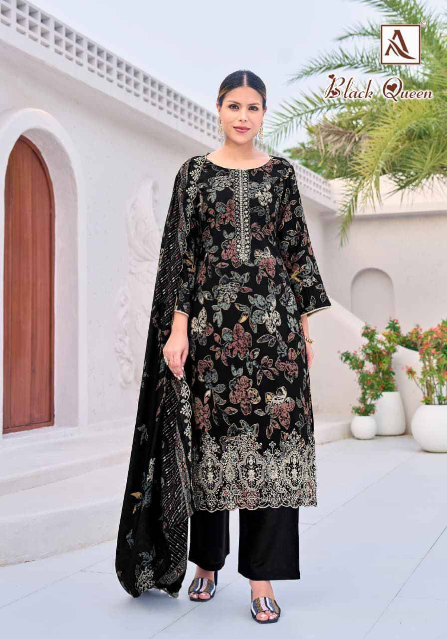 Black Queen By Alok Suit 2080-902-001 To 2080-902-006 Series Beautiful Festive Suits Stylish Fancy Colorful Casual Wear & Ethnic Wear Pure Viscose Rayon Print Dresses At Wholesale Price