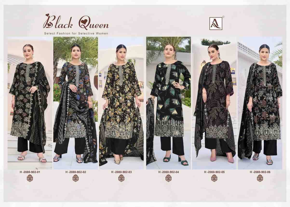 Black Queen By Alok Suit 2080-902-001 To 2080-902-006 Series Beautiful Festive Suits Stylish Fancy Colorful Casual Wear & Ethnic Wear Pure Viscose Rayon Print Dresses At Wholesale Price