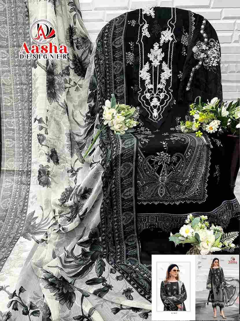 Aasha Hit Design 1006 By Aasha Designer Wholesale Designer Pakistani Suits Collection Beautiful Stylish Fancy Colorful Party Wear & Occasional Wear Pure Cotton Dresses At Wholesale Price