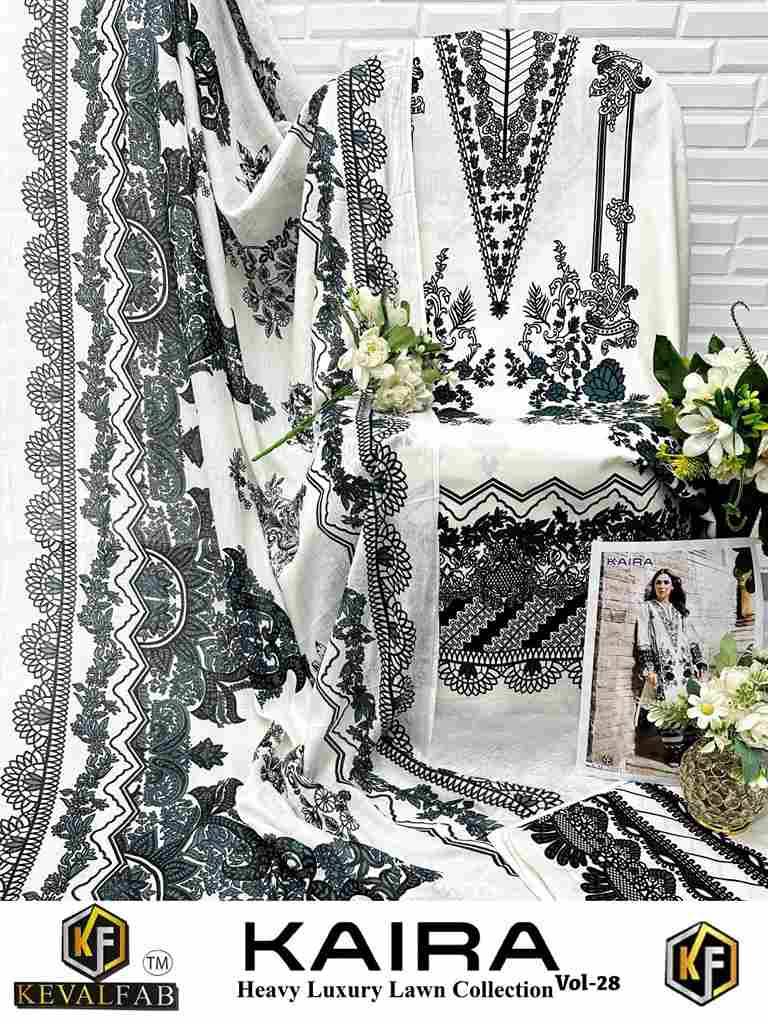 Kaira Vol-28 By Keval Fab 28001 To 28006 Series Beautiful Festive Suits Colorful Stylish Fancy Casual Wear & Ethnic Wear Pure Lawn Cotton Print Dresses At Wholesale Price