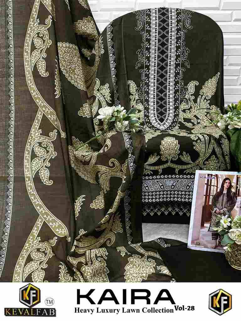 Kaira Vol-28 By Keval Fab 28001 To 28006 Series Beautiful Festive Suits Colorful Stylish Fancy Casual Wear & Ethnic Wear Pure Lawn Cotton Print Dresses At Wholesale Price