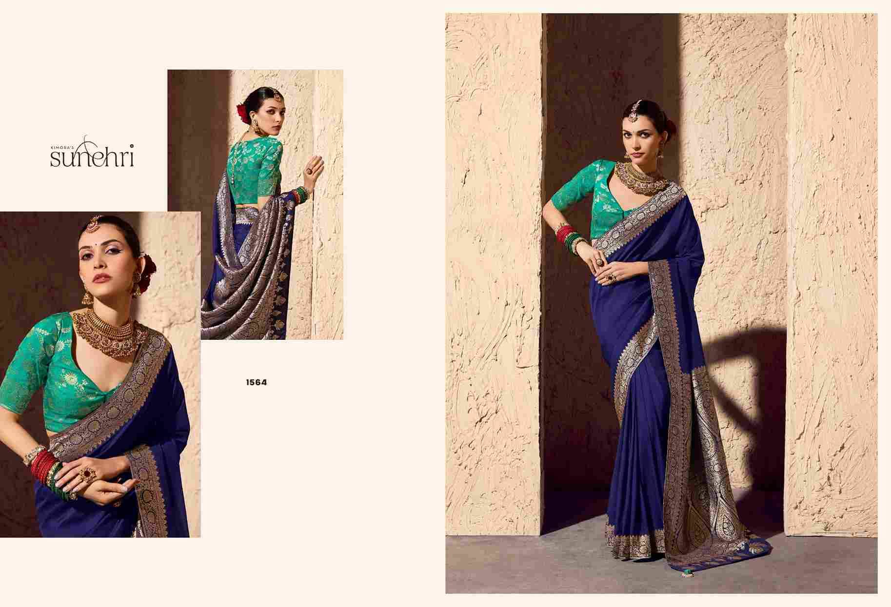 Indri By Kimora 1561 To 1571 Series Indian Traditional Wear Collection Beautiful Stylish Fancy Colorful Party Wear & Occasional Wear Pure Georgette Sarees At Wholesale Price