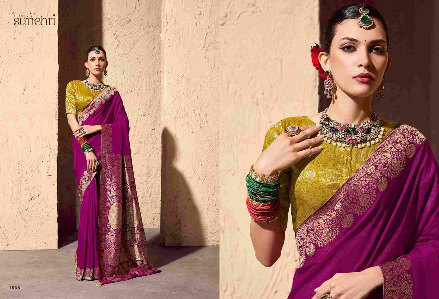 Indri By Kimora 1561 To 1571 Series Indian Traditional Wear Collection Beautiful Stylish Fancy Colorful Party Wear & Occasional Wear Pure Georgette Sarees At Wholesale Price